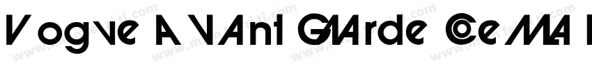 Vogue Avant Garde Demi Regular字体转换